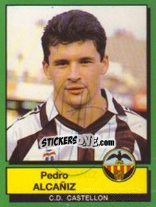Sticker Pedro Alcaniz - Liga Spagnola 1989-1990 n. 87 - Panini