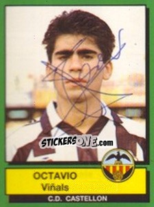 Sticker Octavio Vinals - Liga Spagnola 1989-1990 - Panini