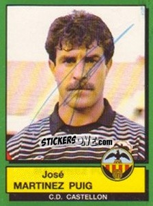 Sticker Jose Martinez Puig - Liga Spagnola 1989-1990 - Panini