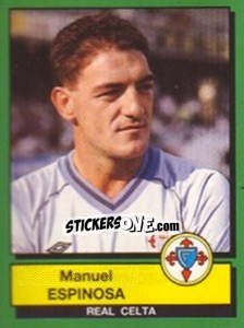 Cromo Manuel Espinosa - Liga Spagnola 1989-1990 - Panini