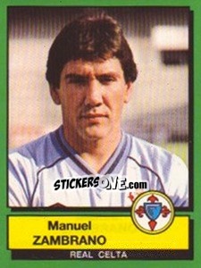 Cromo Manuel Zambrano - Liga Spagnola 1989-1990 - Panini