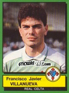 Figurina Francisco Javier Villanueva - Liga Spagnola 1989-1990 - Panini