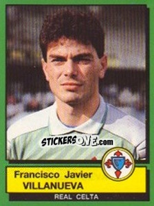 Sticker Francisco Javier Villanueva - Liga Spagnola 1989-1990 n. 108 - Panini
