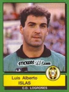 Cromo Luis Alberto Islas - Liga Spagnola 1989-1990 - Panini
