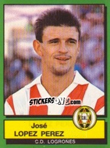 Cromo Jose Lopez Perez - Liga Spagnola 1989-1990 - Panini