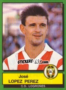Cromo Jose Lopez Perez - Liga Spagnola 1989-1990 n. 117 - Panini