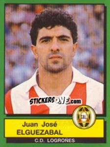 Cromo Juan Jose Elguezabal - Liga Spagnola 1989-1990 - Panini