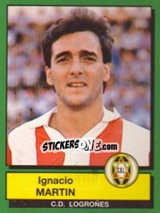 Sticker Ignacio Martin - Liga Spagnola 1989-1990 - Panini