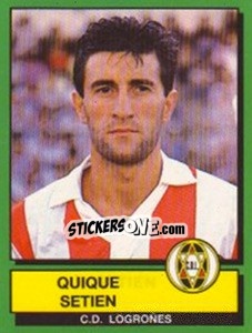 Figurina Quique Setien - Liga Spagnola 1989-1990 - Panini
