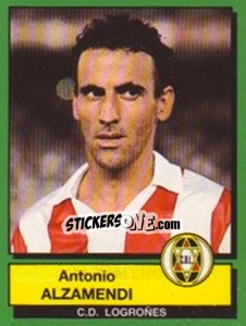Cromo Antonio Alzamendi - Liga Spagnola 1989-1990 - Panini