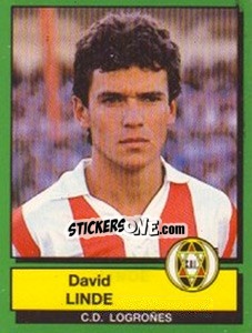 Cromo David Linde - Liga Spagnola 1989-1990 - Panini