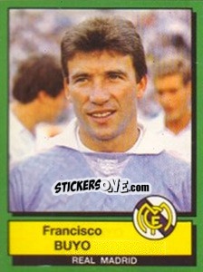 Cromo Francisco Buyo - Liga Spagnola 1989-1990 - Panini