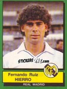 Sticker Fernando Ruiz Hierro - Liga Spagnola 1989-1990 n. 131 - Panini