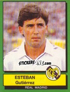 Figurina Esteban Gutierrez - Liga Spagnola 1989-1990 - Panini