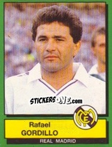 Cromo Rafael Gordillo - Liga Spagnola 1989-1990 - Panini