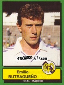 Cromo Emilio Butragueno - Liga Spagnola 1989-1990 - Panini
