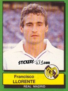 Cromo Francisco Llorente - Liga Spagnola 1989-1990 - Panini