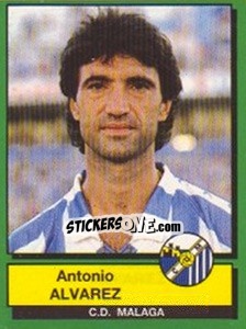 Figurina Antonio Alvarez - Liga Spagnola 1989-1990 - Panini