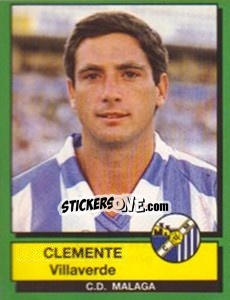 Cromo Clemente Villaverde - Liga Spagnola 1989-1990 - Panini