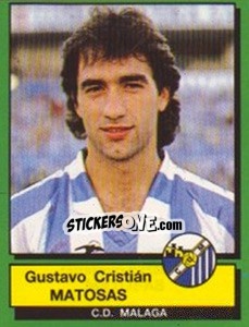 Cromo Gustavo Cristian Matosas - Liga Spagnola 1989-1990 - Panini