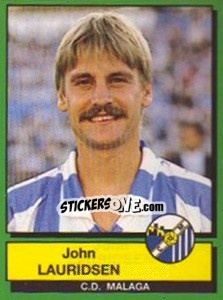 Cromo John Lauridsen - Liga Spagnola 1989-1990 - Panini