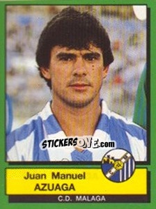 Cromo Juan Manuel Azuaga - Liga Spagnola 1989-1990 - Panini