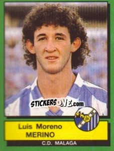 Figurina Luis Moreno Merino - Liga Spagnola 1989-1990 - Panini