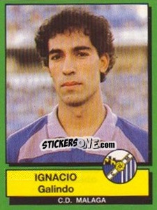 Figurina Ignacio Galindo - Liga Spagnola 1989-1990 - Panini