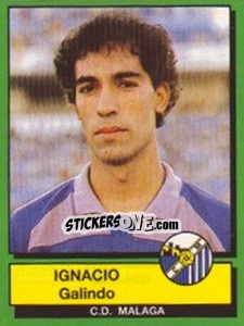 Sticker Ignacio Galindo - Liga Spagnola 1989-1990 n. 162 - Panini