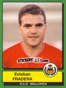 Figurina Esteban Fradera - Liga Spagnola 1989-1990 - Panini