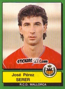 Cromo Jose Perez Serer - Liga Spagnola 1989-1990 - Panini