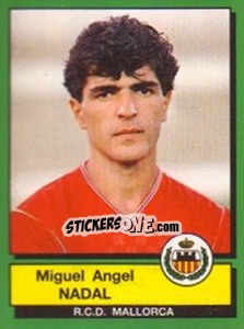 Cromo Miguel Angel Nadal - Liga Spagnola 1989-1990 - Panini