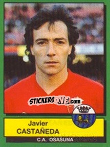 Sticker Javier Castaneda - Liga Spagnola 1989-1990 n. 185 - Panini