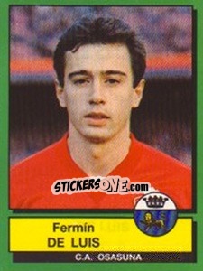 Cromo Fermin De Luis - Liga Spagnola 1989-1990 - Panini