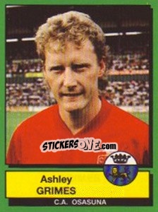 Sticker Ashley Grimes - Liga Spagnola 1989-1990 - Panini