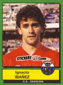 Sticker Ignacio Ibanez - Liga Spagnola 1989-1990 n. 190 - Panini