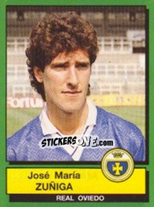 Sticker Jose Maria Zuniga - Liga Spagnola 1989-1990 n. 208 - Panini