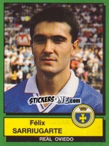 Figurina Felix Sarriugarte - Liga Spagnola 1989-1990 - Panini