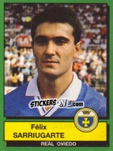 Sticker Felix Sarriugarte - Liga Spagnola 1989-1990 n. 213 - Panini