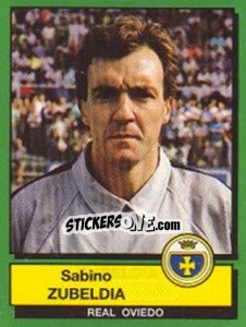 Cromo Sabino Zubeldia - Liga Spagnola 1989-1990 - Panini