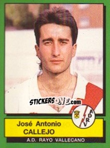 Cromo Jose Antonio Callejo - Liga Spagnola 1989-1990 - Panini