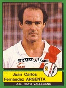 Sticker Juan Carlos Fernandez Argenta - Liga Spagnola 1989-1990 n. 229 - Panini