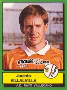 Cromo Jacinto Villavilla - Liga Spagnola 1989-1990 - Panini
