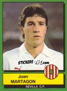 Sticker Juan Martagon - Liga Spagnola 1989-1990 n. 242 - Panini