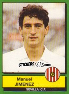Figurina Manuel Jimenez - Liga Spagnola 1989-1990 - Panini