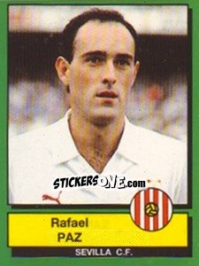 Sticker Rafael Paz - Liga Spagnola 1989-1990 n. 244 - Panini