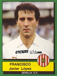 Cromo Francisco Javier Lopez - Liga Spagnola 1989-1990 - Panini