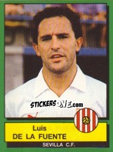 Sticker Luis De La Fuente - Liga Spagnola 1989-1990 - Panini
