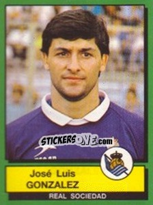 Sticker Jose Luis Gonzales - Liga Spagnola 1989-1990 - Panini
