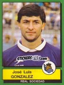 Sticker Jose Luis Gonzales - Liga Spagnola 1989-1990 n. 256 - Panini